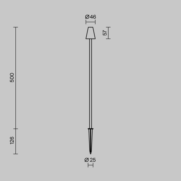Ландшафтный светильник Outdoor O504FL-L1B3K1