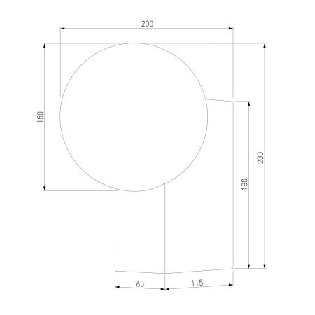 Уличный настенный светильник Elektrostandard Gravity 35166/U