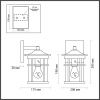 Уличный настенный светильник Odeon Light Virta 4044/1W