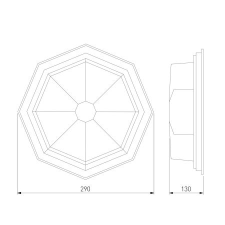 Уличный настенный светильник Elektrostandard Telarana GL 1024D
