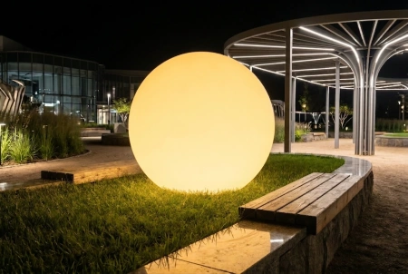 Уличный шар-светильник Moonlight 220 V 200 см RGB
