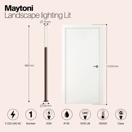 Ландшафтный светильник Outdoor O593FL-L20BR3K