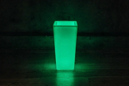 Светящееся LED кашпо-конус Flow L 220V RGB Accum