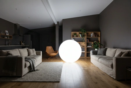 Шар-светильник для дома Moonlight 220V 120 см white
