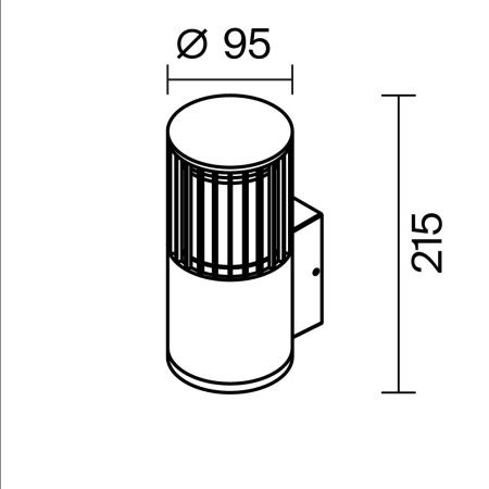 Уличный настенный светильник Outdoor O492WL-01GF