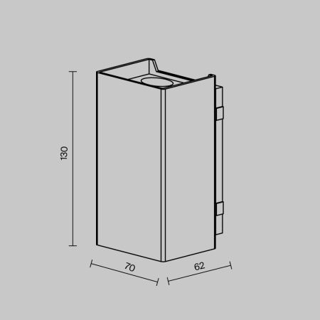 Уличный настенный светильник Outdoor O505WL-L3B3K