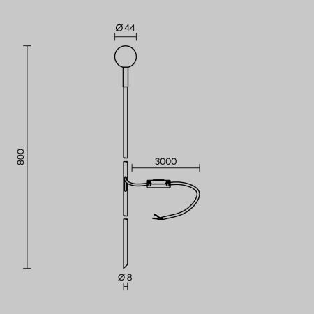 Ландшафтный светильник Outdoor O523FL-L2PT3K