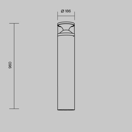 Ландшафтный светильник Outdoor O496FL-L21B3K2