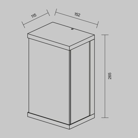 Уличный настенный светильник Outdoor O021WL-L10B3K