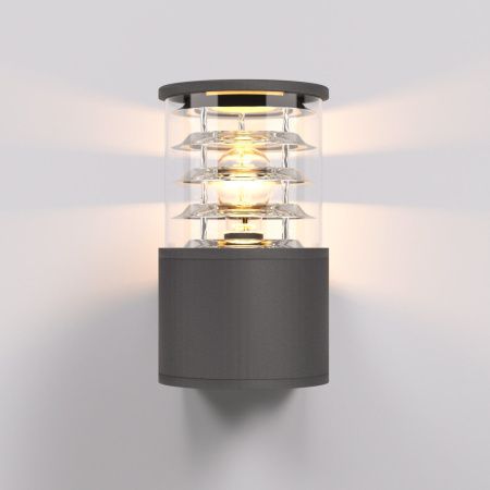 Уличный настенный светильник Elektrostandard Strada 1408 TECHNO черный