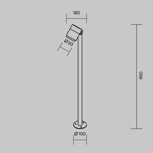 Ландшафтный светильник Outdoor O497FL-L12B3K1