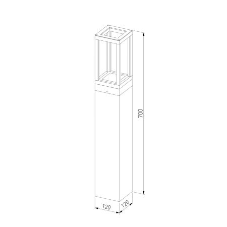 Ландшафтный светильник Elektrostandard Frame 1529 TECHNO LED 3000K
