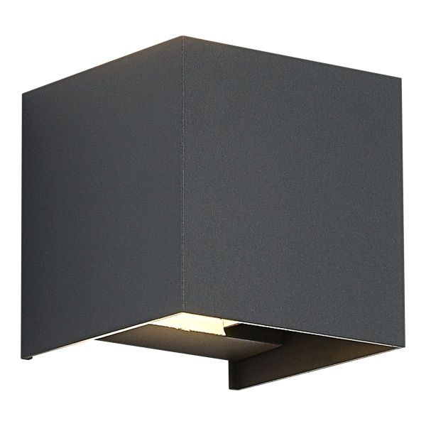 SL9513.701.01 Светильник уличный настенный ST-Luce серый/серый LED 1*10W 2700K BRIK