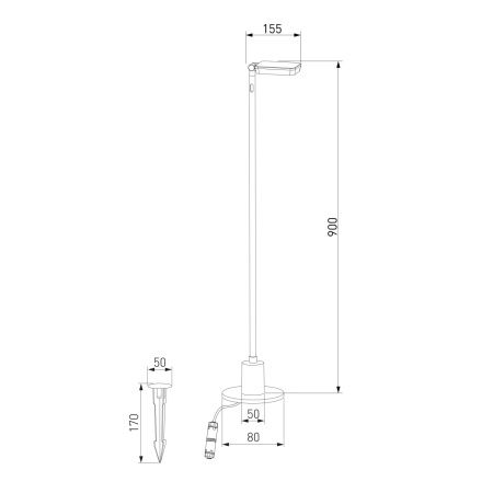 Парковый светильник Elektrostandard Joli 35182/F