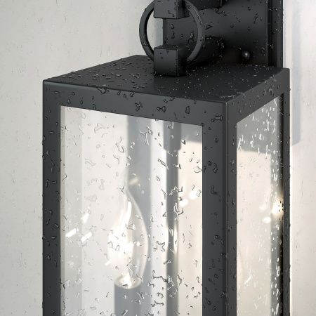 Уличный настенный светильник Elektrostandard Candle 35150/D черный