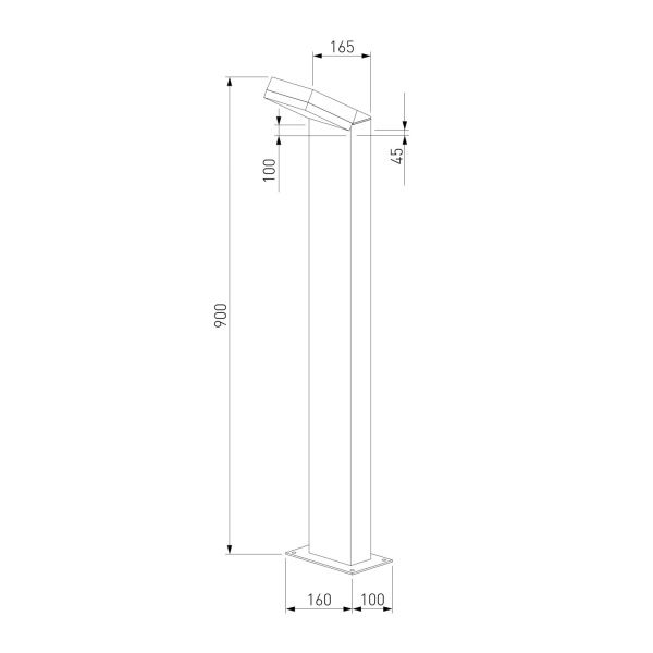 Ландшафтный светильник Elektrostandard Sensor 1542 TECHNO LED 4000K