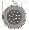 Светильник для бассейнов, прудов, водоемов, UG1255 LED 7W DC12V  RGB