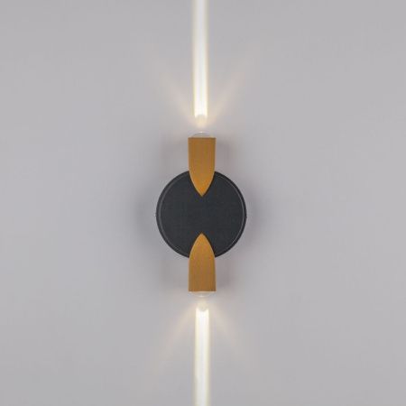 380623 Светильник DITO 2х1W LED 220LM G ЧЕРНЫЙ/ЗОЛОТО 4000K