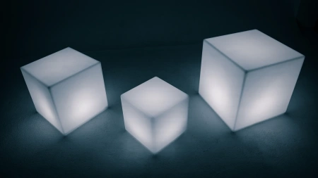 Светящийся LED куб Cube 75 см 220V White