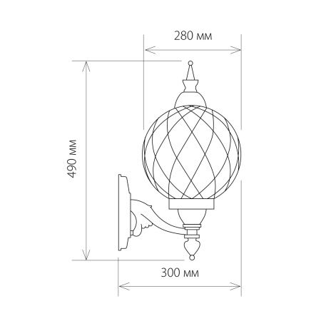 Уличный настенный светильник Elektrostandard Sirius Sirius U