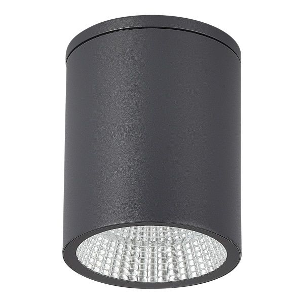SL9514.712.01 Светильник уличный потолочный ST-Luce серый/белый LED 1*12W 3000K/4000K/6500K TUBO