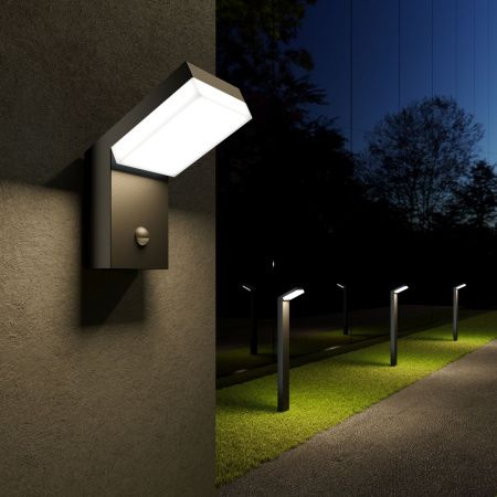 Ландшафтный светильник Elektrostandard Sensor 1542 TECHNO LED 4000K черный