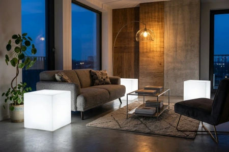 Светящийся LED куб Cube 60 см 220V White