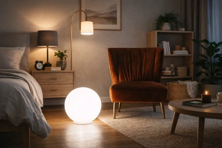 Шар-светильник для дома Moonlight 220V 40 см white