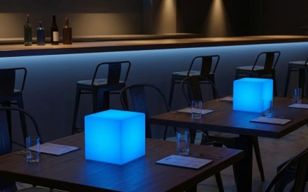 Светящийся LED куб Cube 20 см RGB Accum