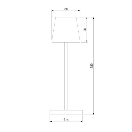 Уличный настольный светильник Elektrostandard Mist TL70220 2700K