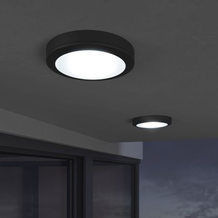 Уличный настенный светильник Elektrostandard Circle LTB51 6500K черный