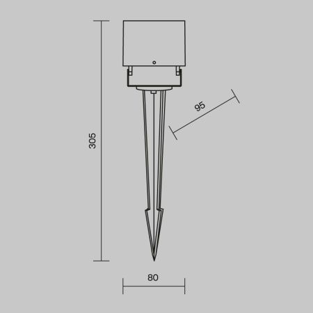 Ландшафтный светильник Outdoor O309FL-L8B3K