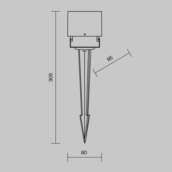 Ландшафтный светильник Outdoor O309FL-L8B3K