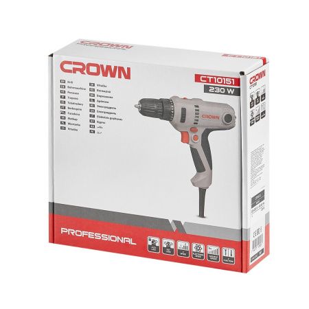 Шуруповерт сетевой CROWN CT10151