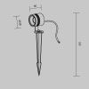Ландшафтный светильник Outdoor O493FL-L3GF3K