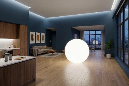 Шар-светильник для дома Moonlight 220V 120 см white