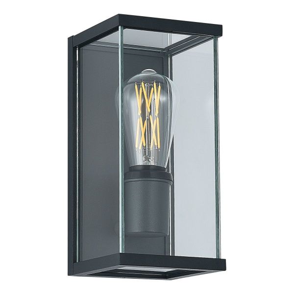 SL9019.701.01 Светильник уличный настенный ST-Luce темно-серый E27 1*15W GROSS
