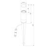 Парковый светильник Elektrostandard Hidden 35166/S