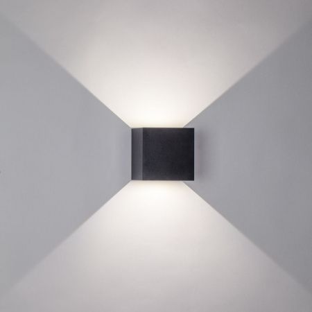 340517 Светильник DALLA 2х3W LED 660LM G ЧЕРНЫЙ 4000K IP65