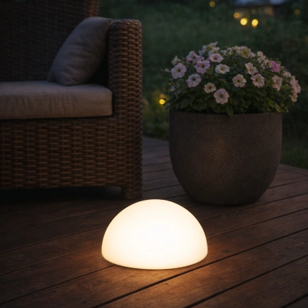 Светящаяся полусфера Halfmoon 220V White 30 см