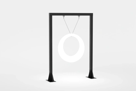 Пергола "Гера" со светящимися LED качелями White