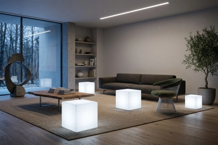 Светящийся LED куб Cube 50 см 220V White