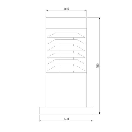 Ландшафтный светильник Elektrostandard Strada 1508 TECHNO черный