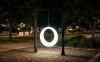 Пергола "Гера" со светящимися LED качелями 360° White