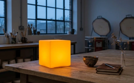 Светящийся LED куб Cube 20 см RGB Accum