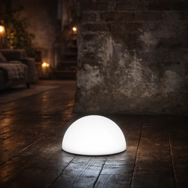 Светящаяся полусфера Halfmoon 220V White 30 см