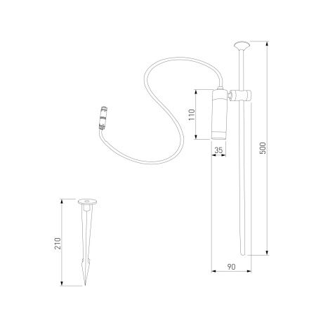 Парковый светильник Elektrostandard Covert 35173/S 4000K