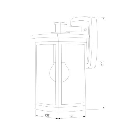 Уличный настенный светильник Elektrostandard Lame GL 1006D