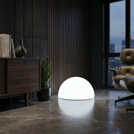 Светящаяся полусфера Halfmoon 220V White 30 см