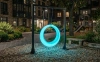 Пергола "Гера" со светящимися LED качелями RGB